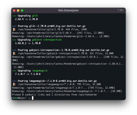 Screenshot of iTerm2